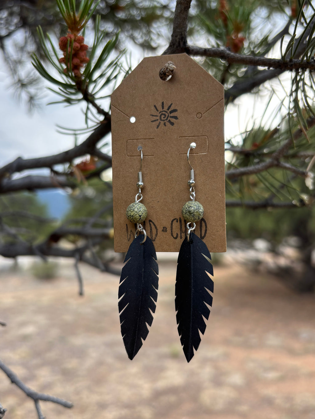 Bike tire tube earrings